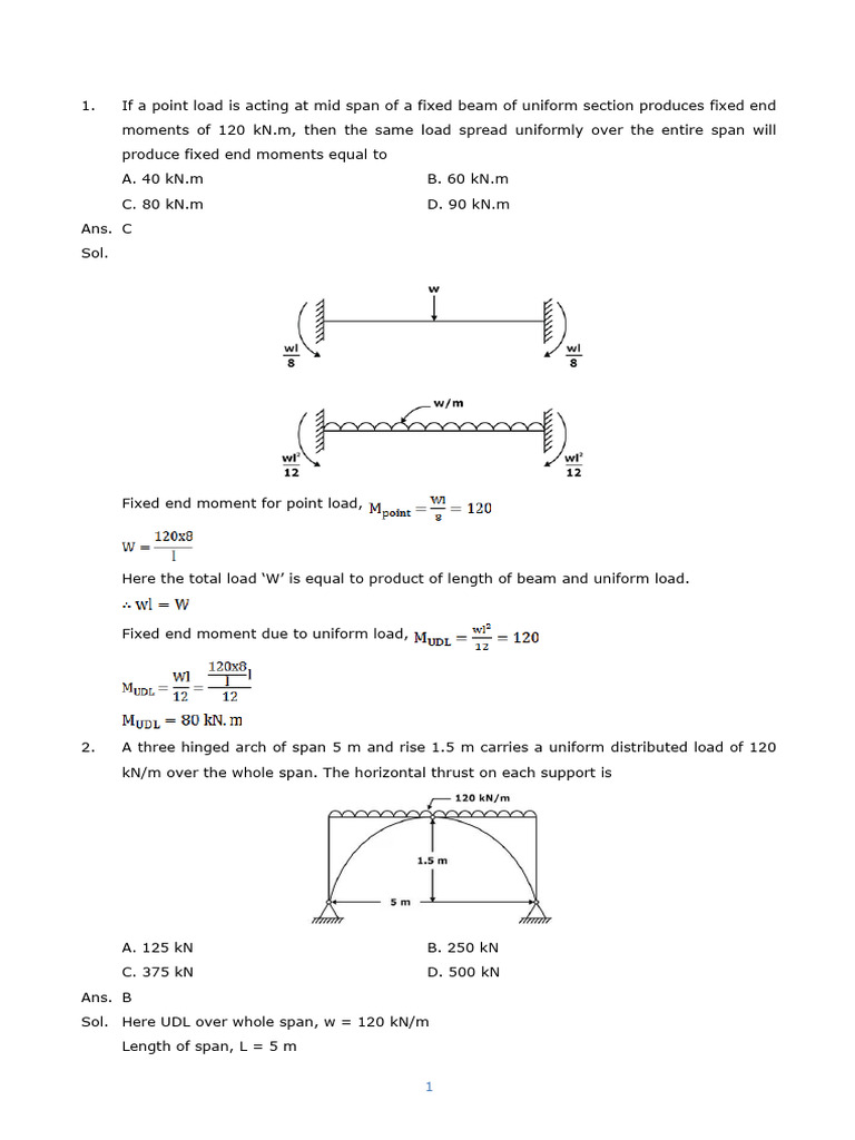 Structural Analysis Problems and Solutions | PDF | Bending | Truss