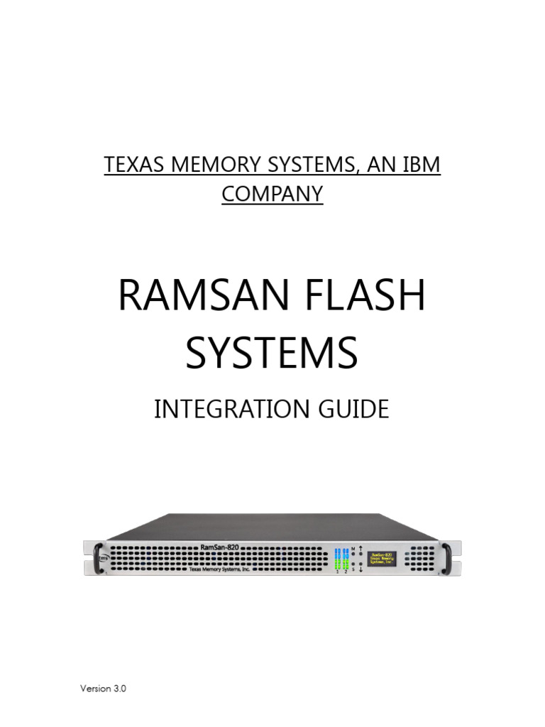 RamSan Integration Guide - Flash Systems v3 0 | PDF | Solid State Drive ...