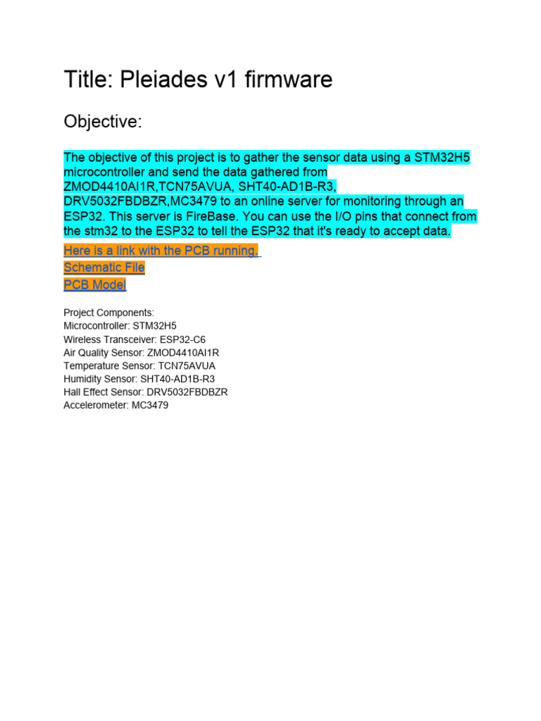 STM32H5 Sensor Data to Firebase | PDF | Computers | Technology ...