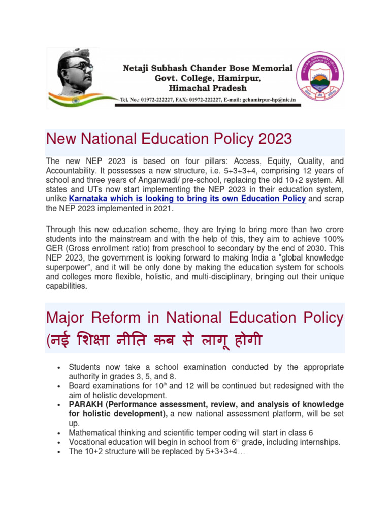 NEW EDUCATION POLICY 2023 ADMISSION AGE visual data 5