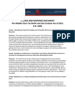 Charge and Response Document-The Middle Class Tax Relief and Job Creation Act of 2011