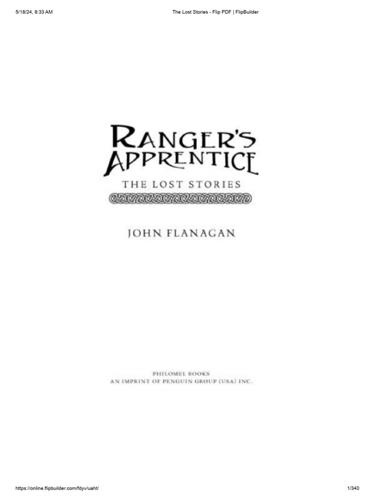 The Lost Stories of Ranger's Apprentice | PDF