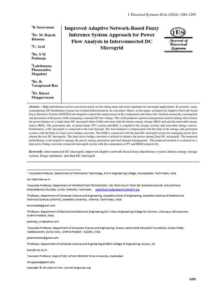 Power Flow Management in DC Microgrids | PDF | Photovoltaics ...
