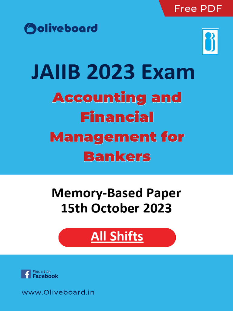 JAIIB 2023 AFM Memory-Based Questions | PDF | Depreciation | Expense