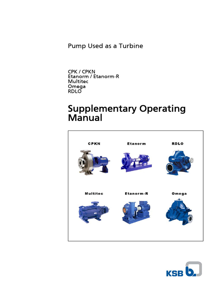 Bombas Usadas Como Turbinas | PDF | Pump | Valve