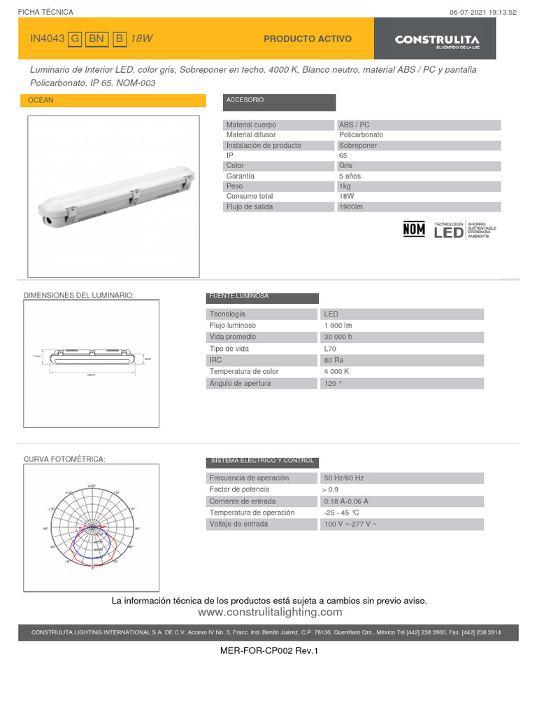IN4043GBNB | PDF | Diodo emisor de luz | Electricidad