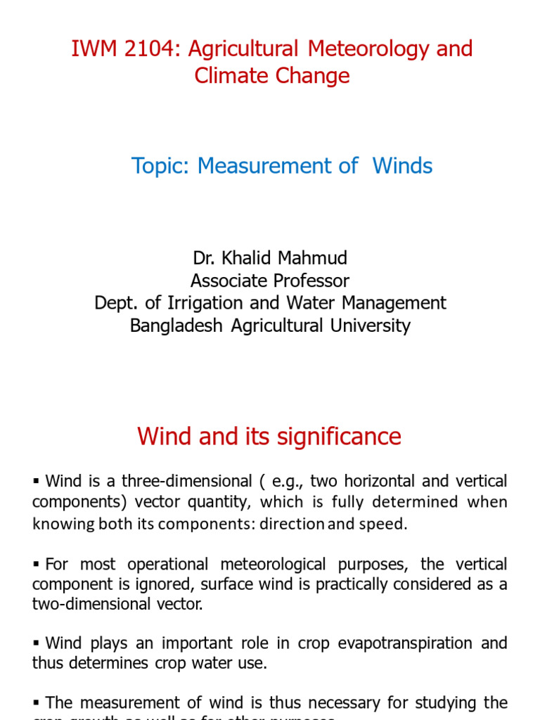 Wind Speed Measurement Units Explained | PDF | Wind Speed | Wound