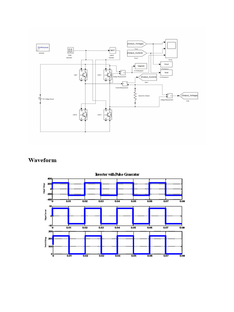 Single Phase Square Wave Inverter With Pulse Generator | PDF ...