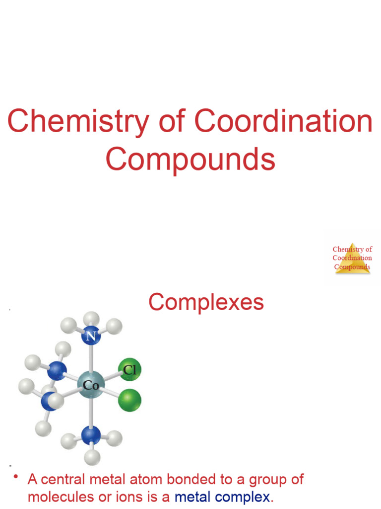 Coordination Compounds and Isomerism | PDF | Coordination Complex | Ligand