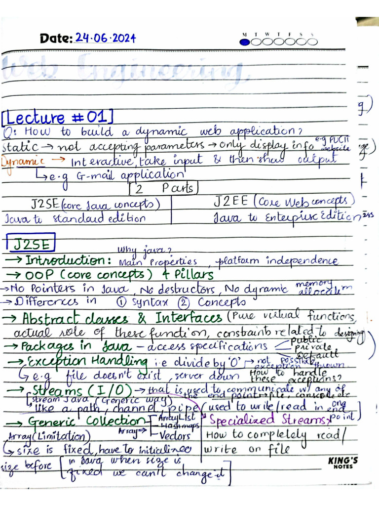Web 1st Half Notes | PDF