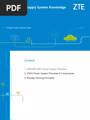ZXDU Power Supply System Overview | PDF | Rectifier | Power Supply