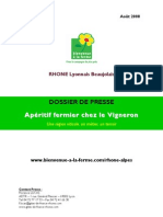 Dossier Presse Apéritif Vigneron