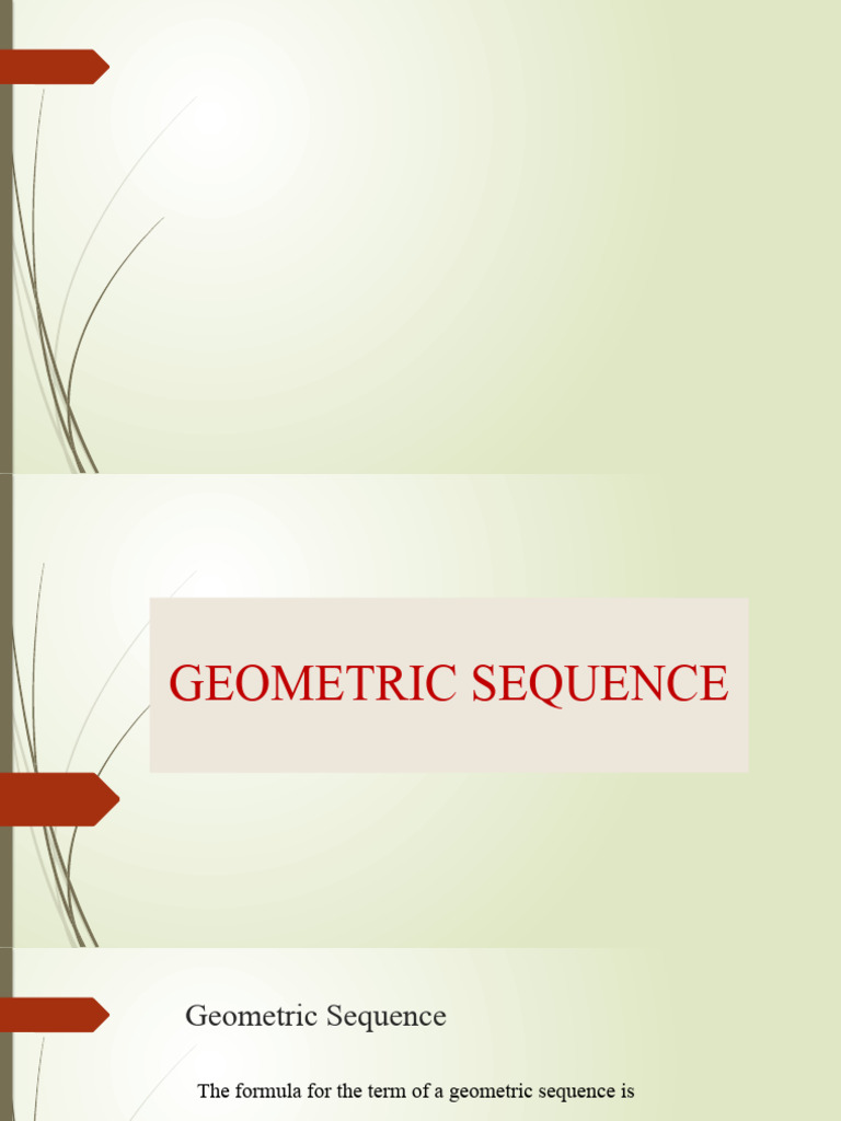 Geometric Sequence and Series Solutions | PDF | Sequence | Mathematical ...