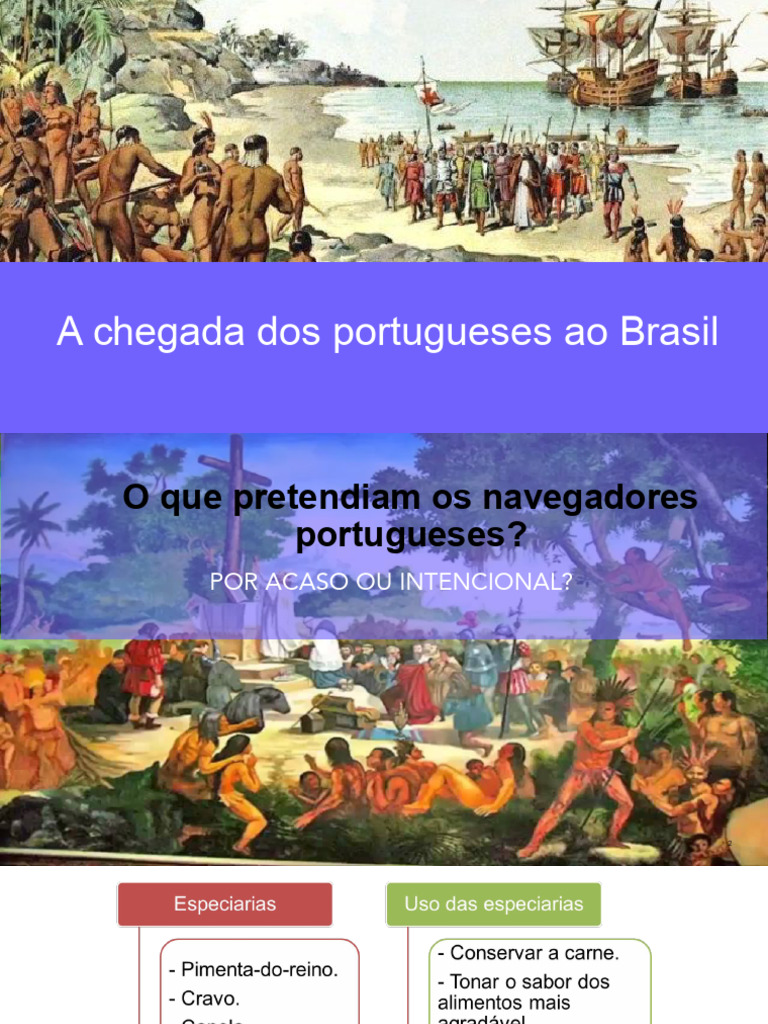 A Chegada Dos Portugueses Ao Brasil | PDF | Brasil | Portugal