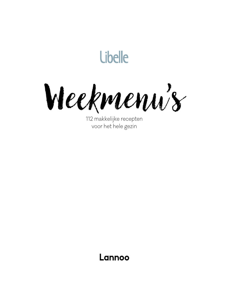 Weekmenus | PDF