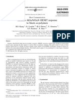 Gateless Algan/Gan Hemt Response To Block Co-Polymers