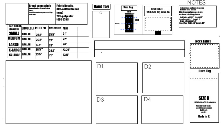 Neck Label and Care Tag Guidelines | PDF | Seam (Sewing) | Textiles