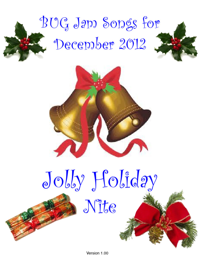 Christmas Song Book Printable