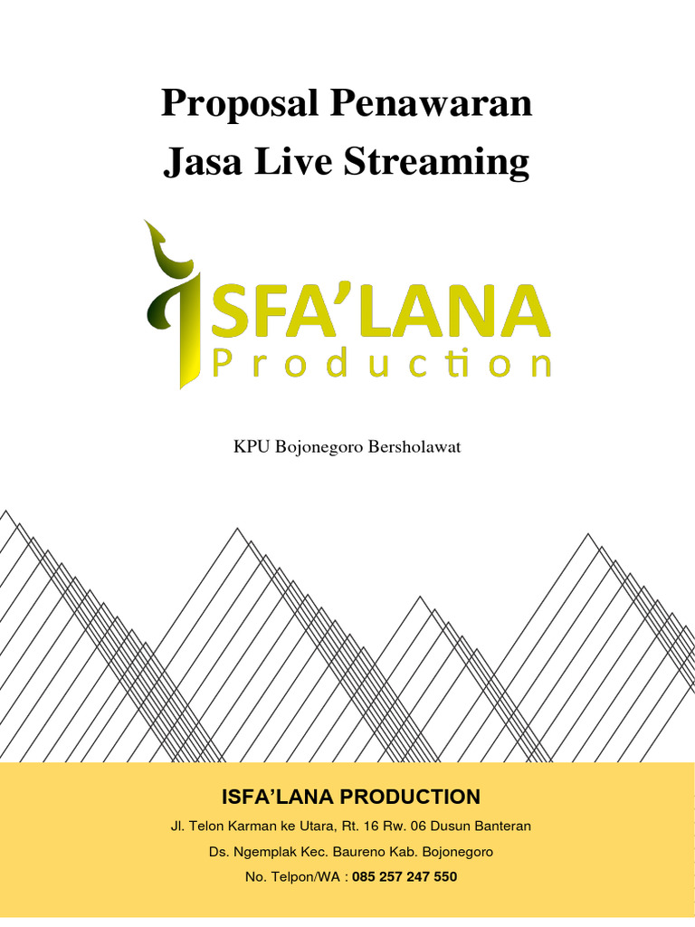 Proposal Penawaran Jasa Live Streaming & Drone View Upacara HUT RI KPU ...