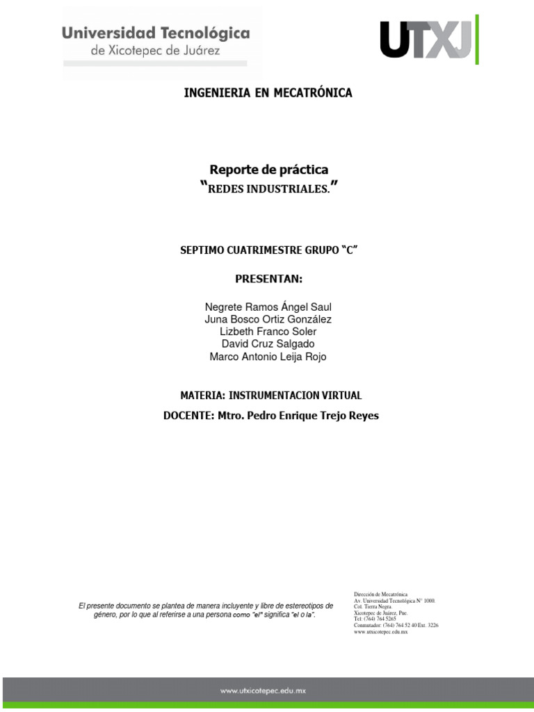 Redes Industriales 7C Meca | PDF | Mecatrónica | Tecnología de ...