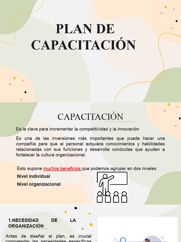Plan de Capacitacion | PDF | Evaluación | Aprendizaje