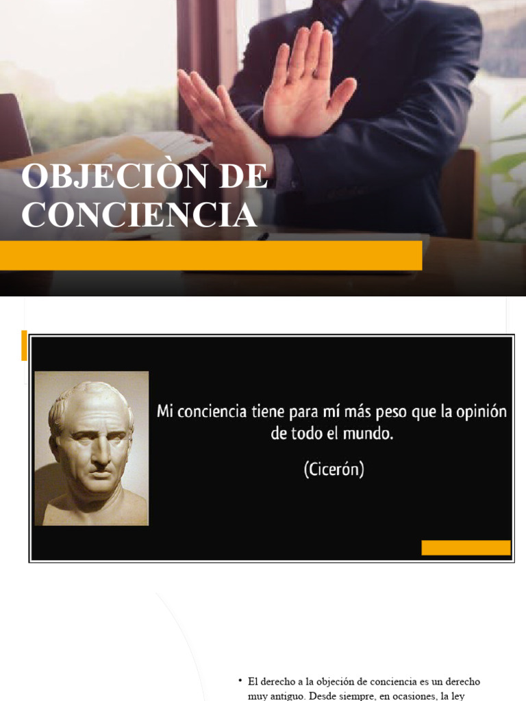 Derecho a la Objeción de Conciencia | PDF | Objetor de conciencia ...