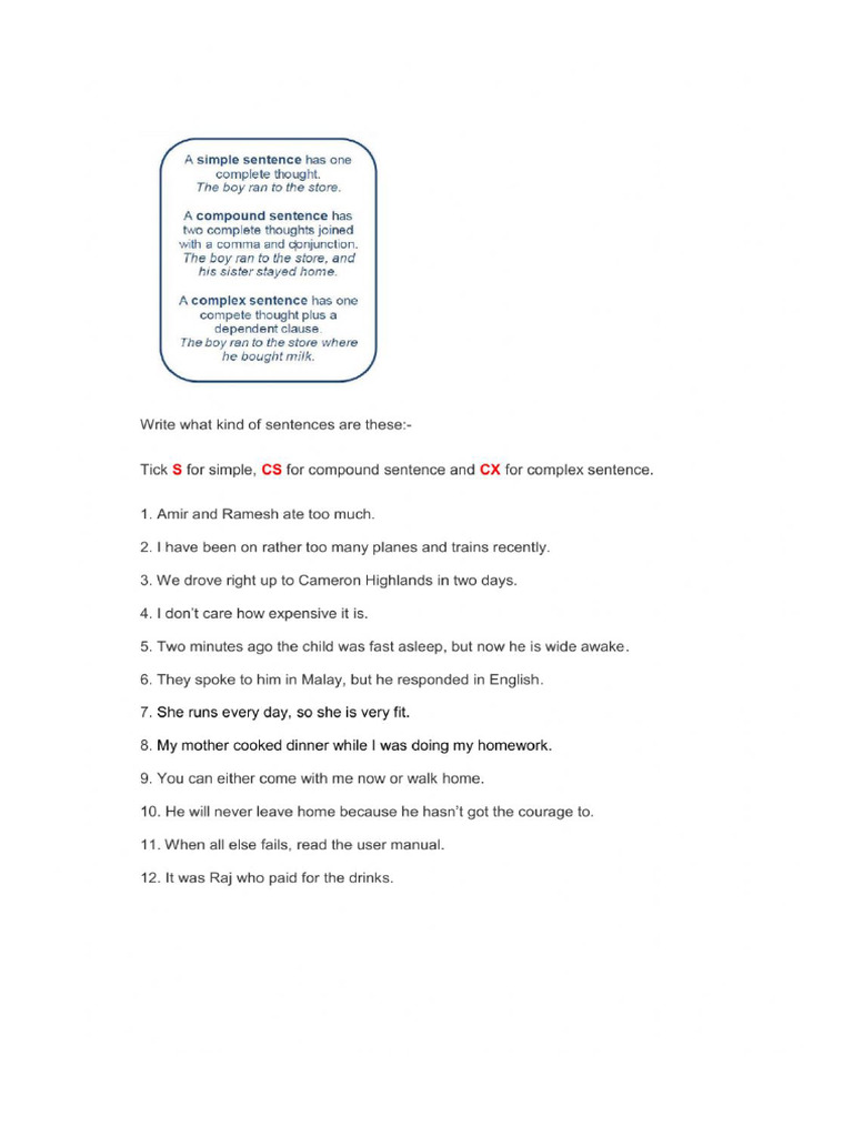 types-of-sentence-structure-pdf