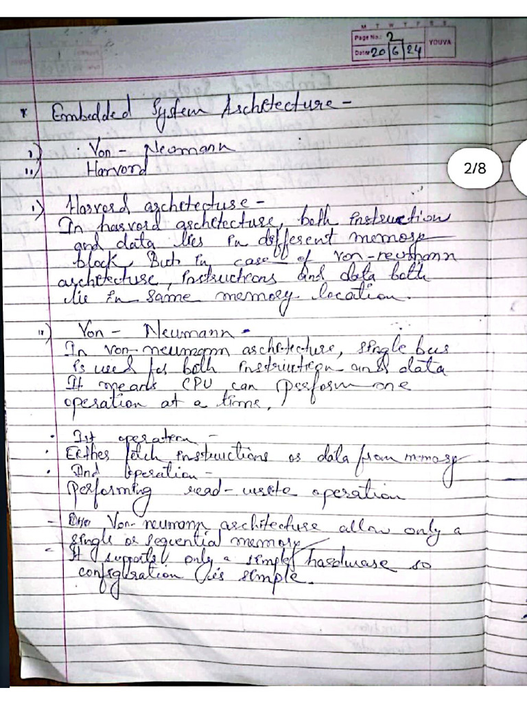 Embedded System Handwritten Notes | PDF