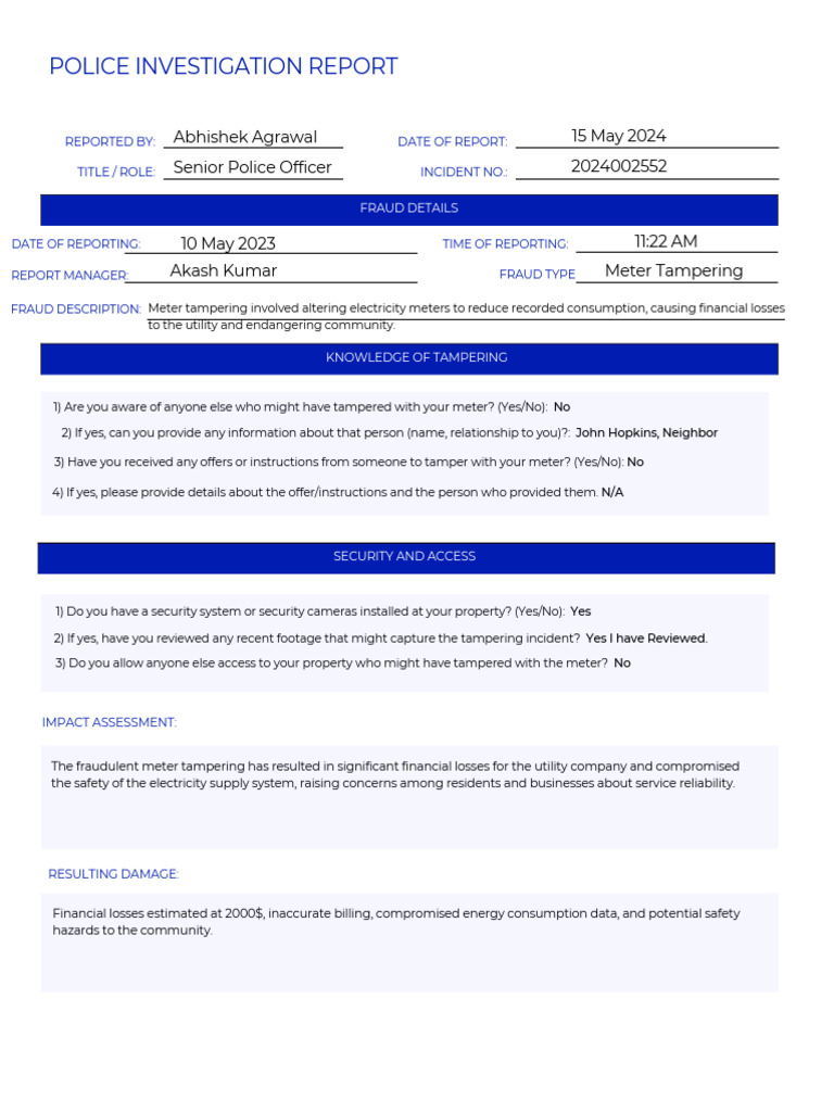 Police Investigation Report - PDF 2 | PDF | Fraud | Police