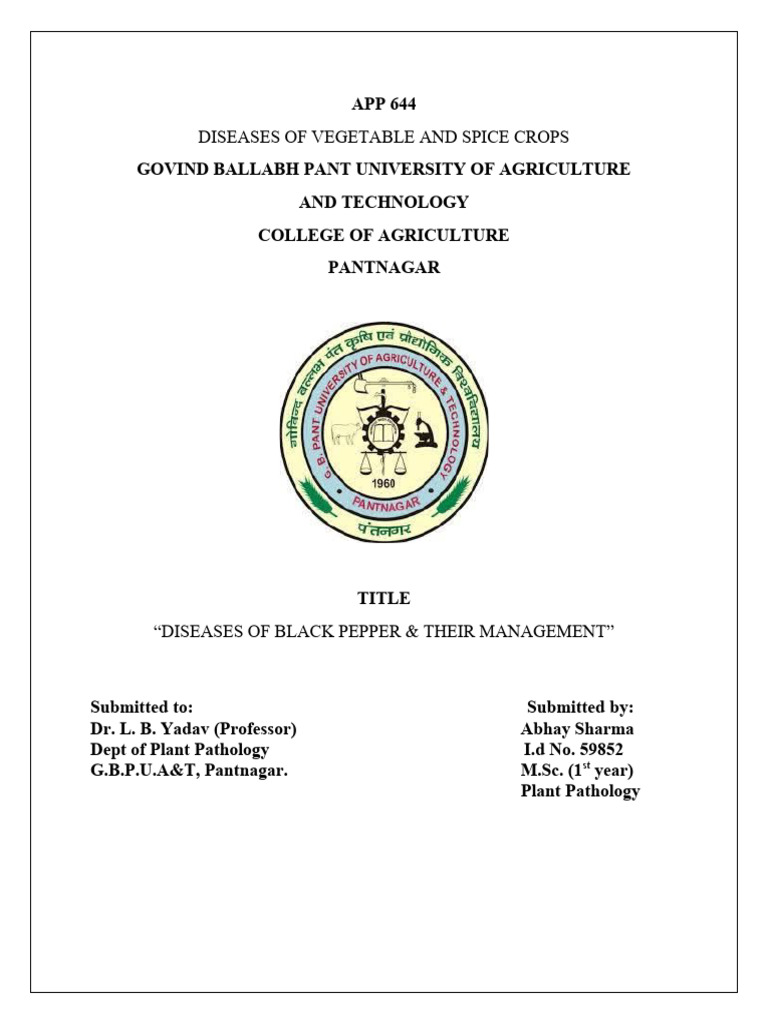 Fundamental Topics in Plant Pathology | PDF | Plants | Botany