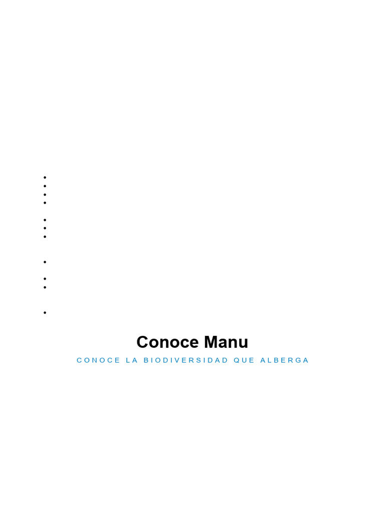 Manu | PDF | Ciencias de la Tierra