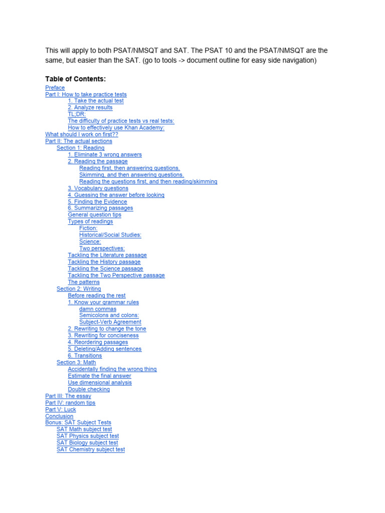 Legit Sat Guide (Free) | PDF | Comma | Sat