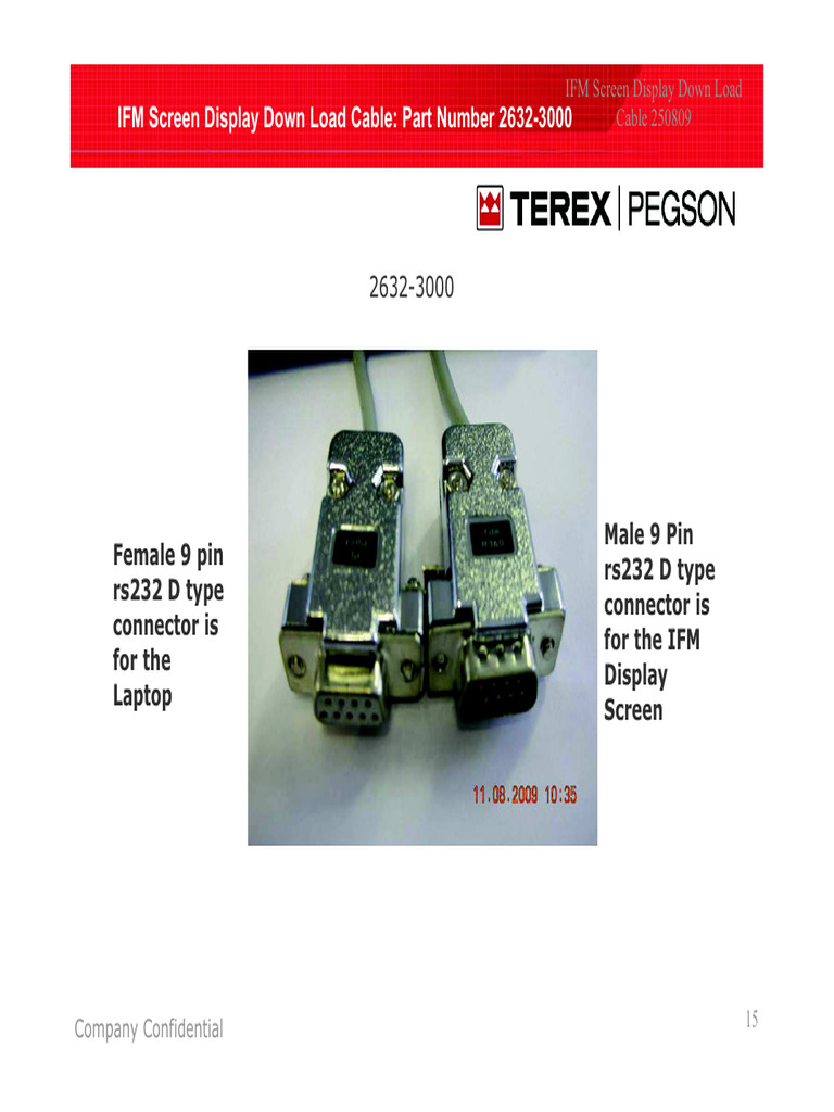 IFM Screen Display Download Cable Guide | PDF | Computer Hardware ...