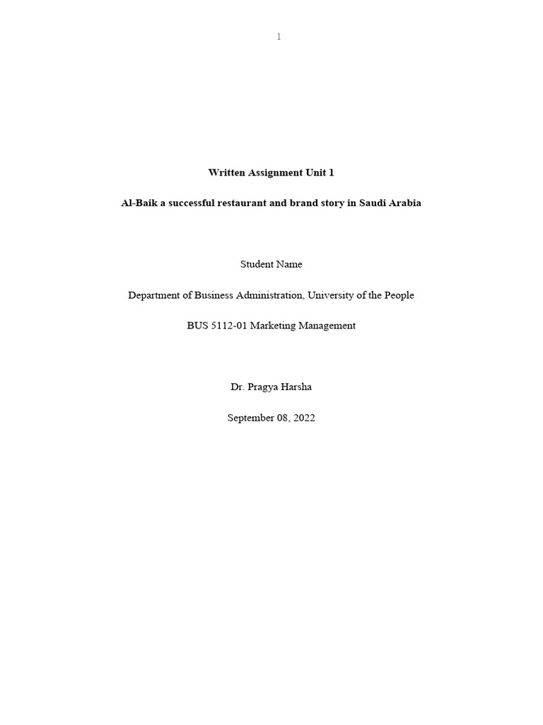 Week 1 Written Assignment | PDF | Economies