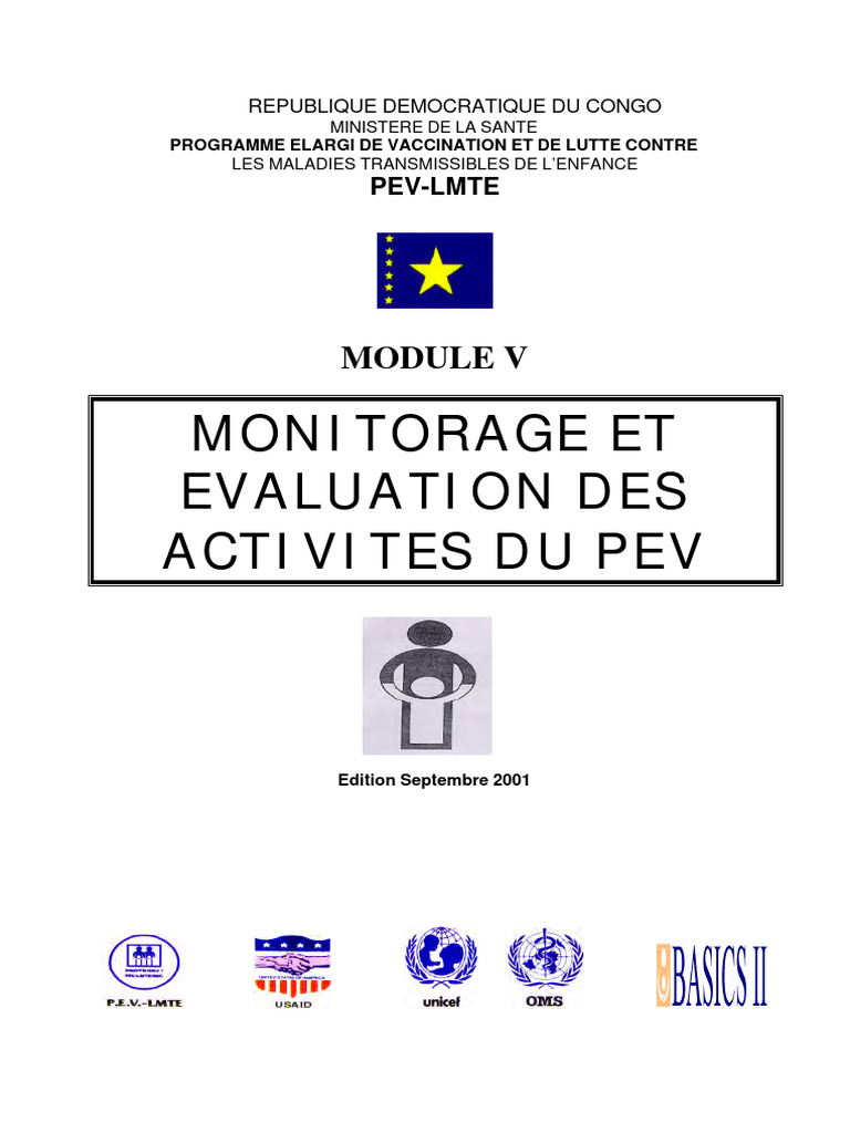 Suivi et Évaluation du PEV en RDC | PDF | Vaccination | Médecine