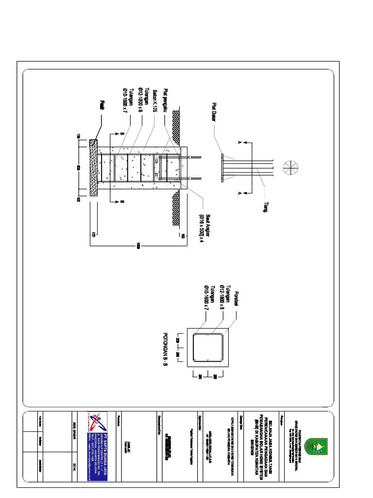 Gambar Pondasi | PDF
