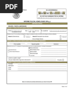 Formato IPH Justicia Cívica 2025 | PDF | Policía