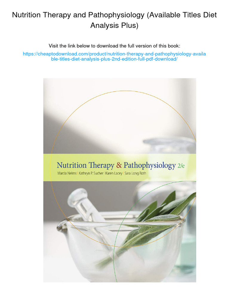 Nutrition Therapy and Pathophysiology (Available Titles Diet Analysis
