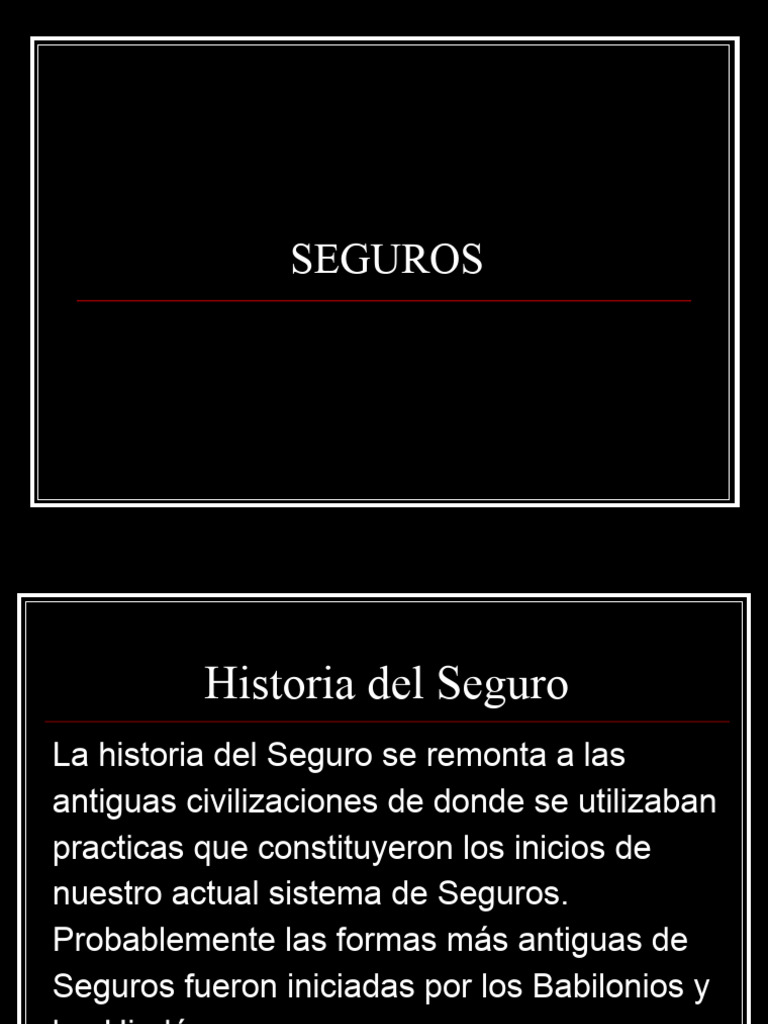 Historia y Definición del Seguro | PDF | Póliza de seguros | Reaseguro