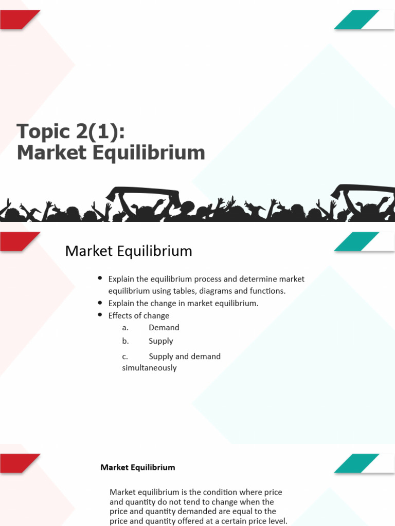 Understanding Market Equilibrium Dynamics | PDF | Economic Equilibrium ...