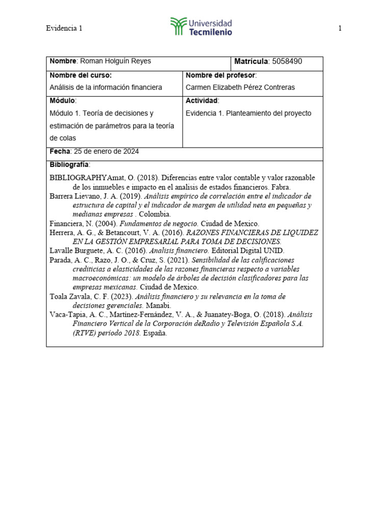 Evidencia 1 | PDF | Ratio financiero | Economias