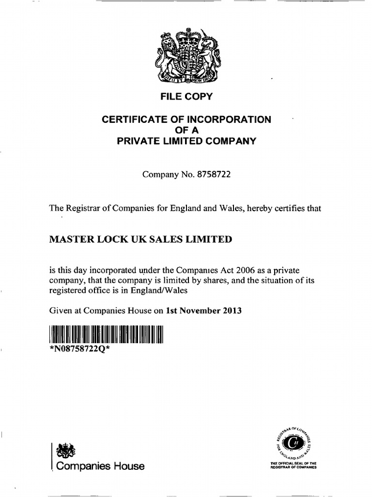 Companies House Document | PDF