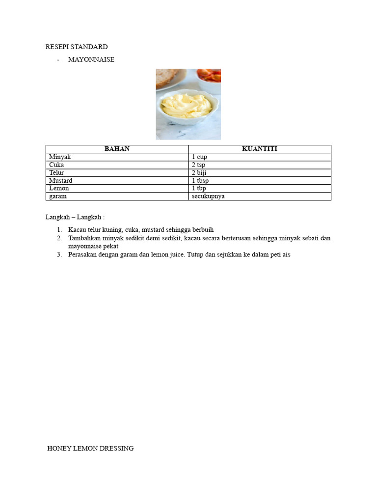 Resepi standard pdf