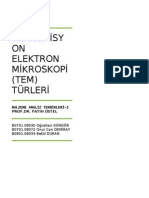 Transmi̇syon (Geçi̇ri̇mli̇) Elektron Mi̇kroskopi̇ (Tem) Türleri̇