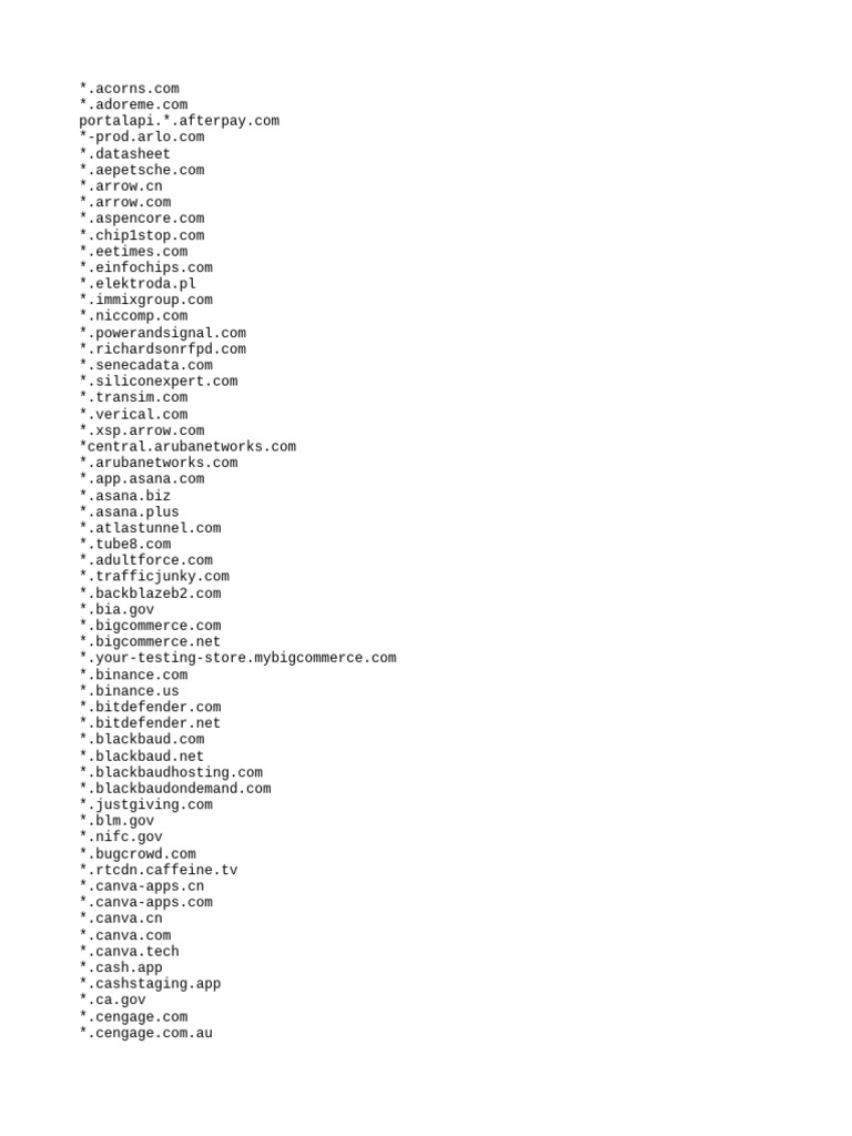 Target wildcards pdf