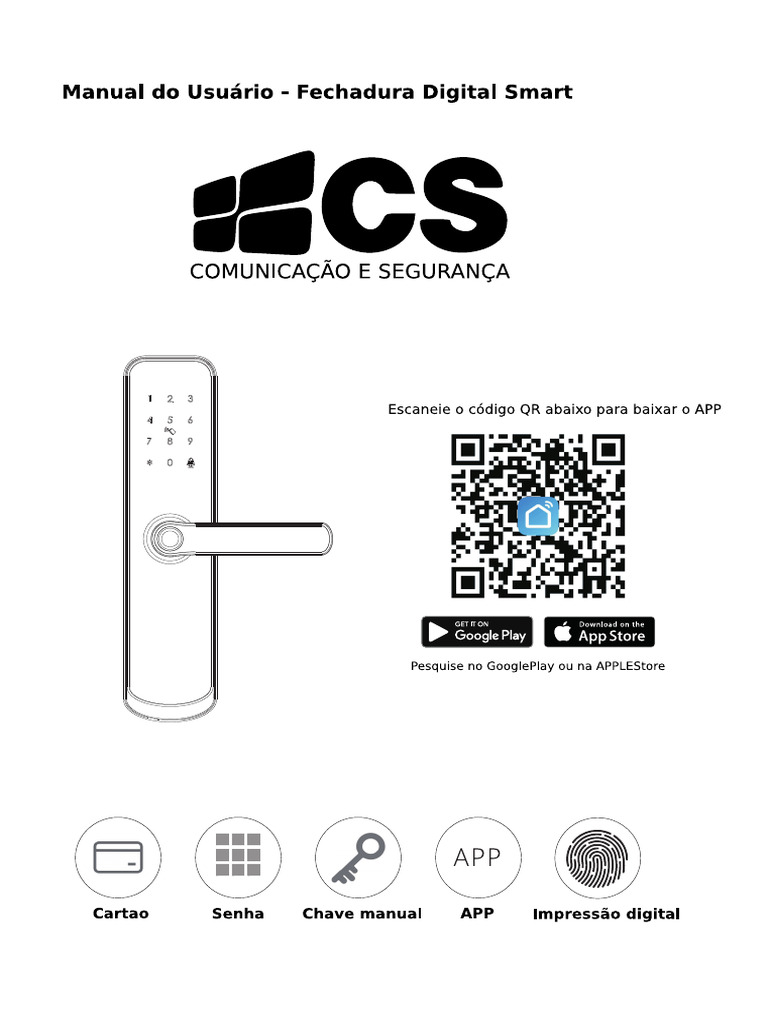 Manual Fechadura Smart CS | PDF