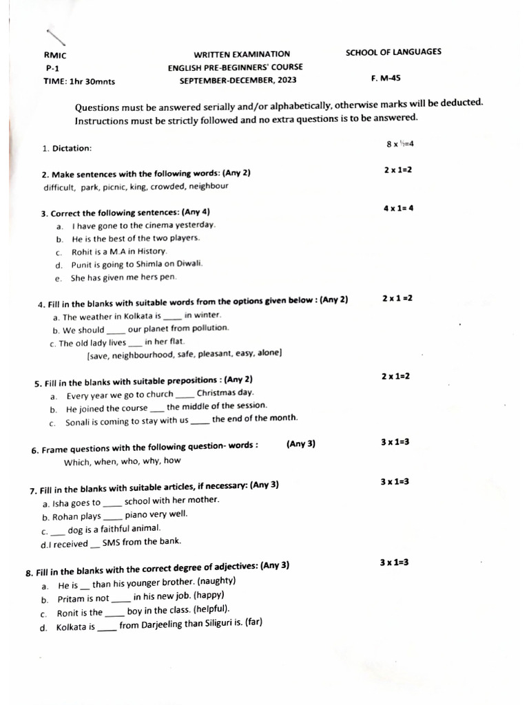 Study Material 1 (20 - 03 - 2024) | PDF