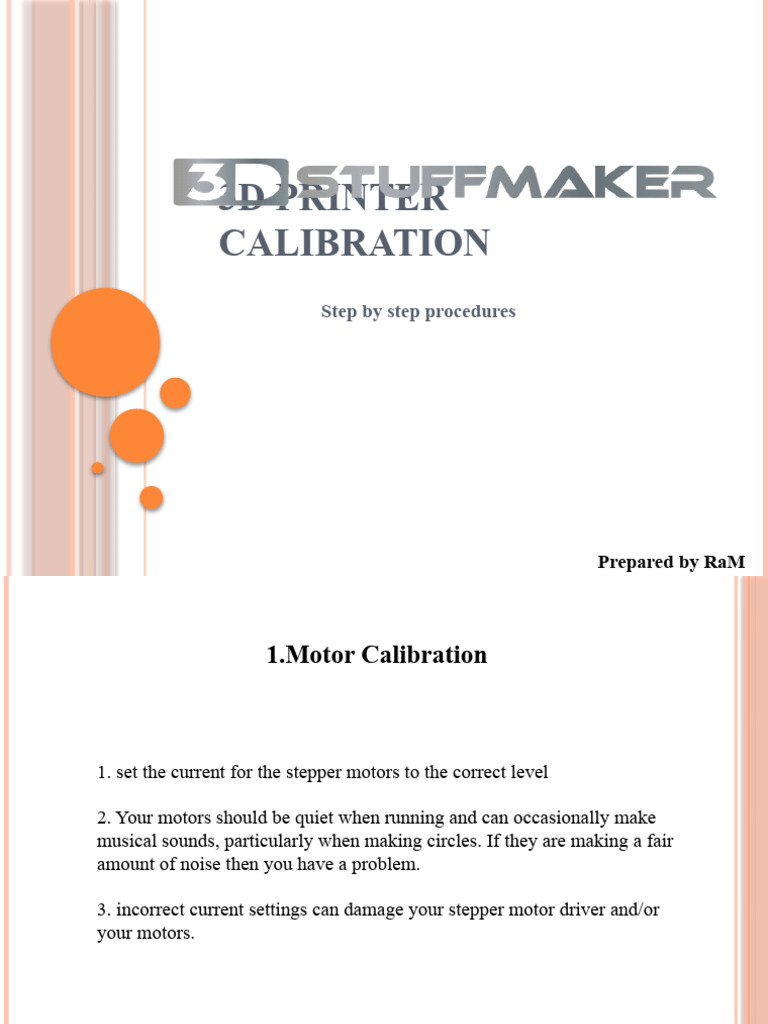 3D Printer Calibration Guide | PDF | Extrusion
