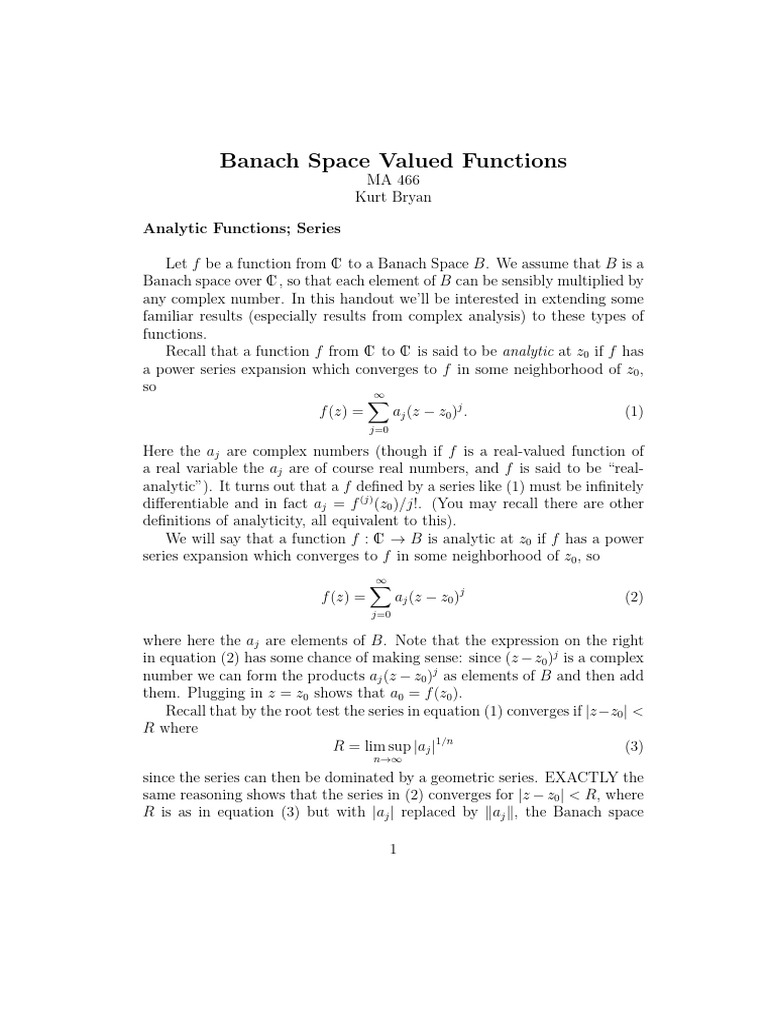 Complex | PDF | Function (Mathematics) | Analytic Function