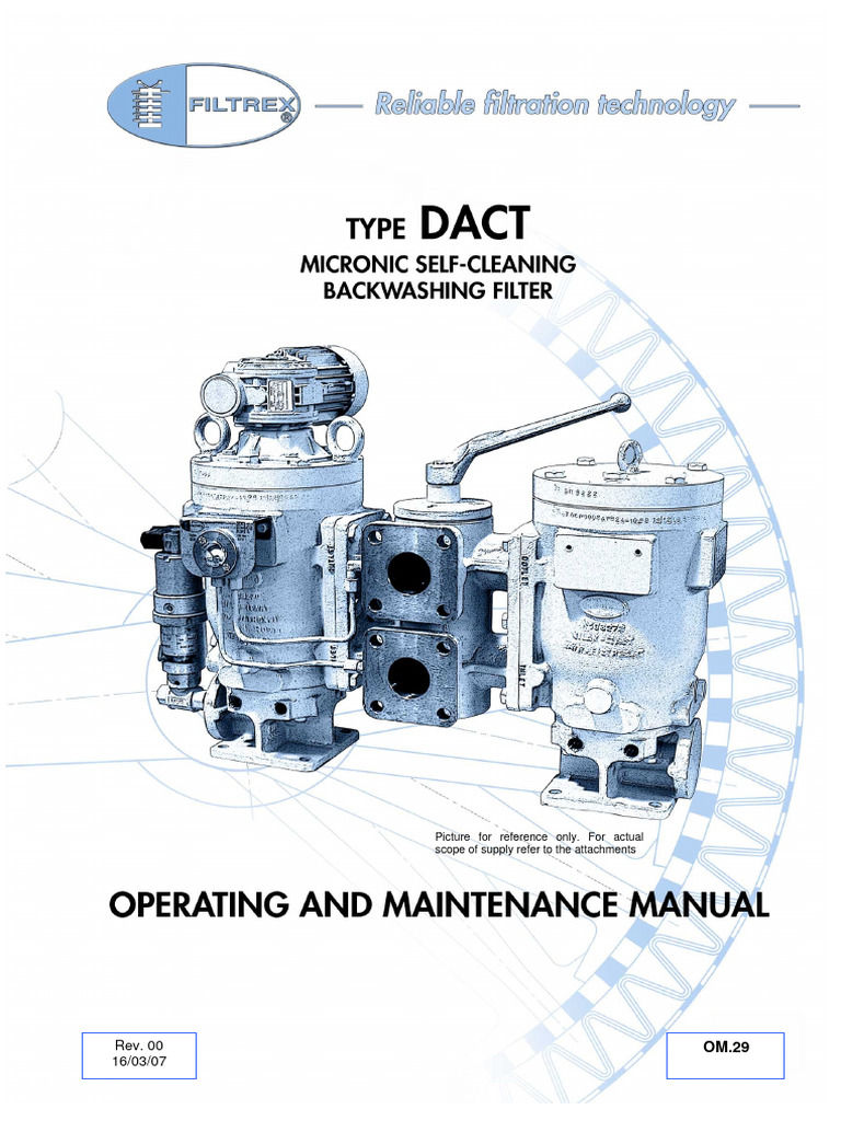 Fuel Oil Auto Backwash Filter Manual | PDF | Filtration | Valve